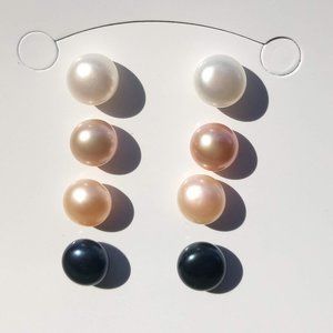 LAST SET! Freshwater Pearl 925 Stamped Studs
